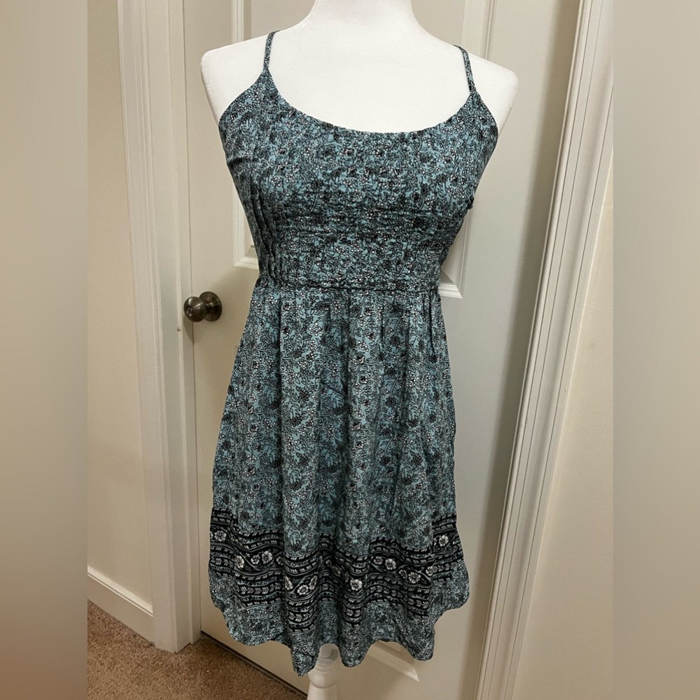 Blue short dress
